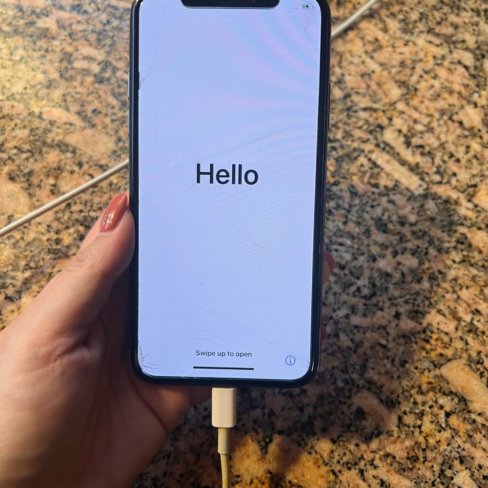 Apple iPhone X with Black Frame